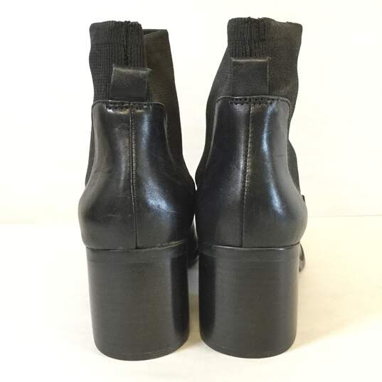 Steve Madden Leather Erika Ankle Boots Black 8.5 image number 4