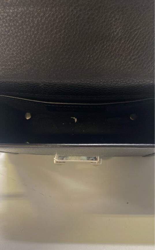 Michael Kors Leather Jayne Small Trunk Bag Black image number 4