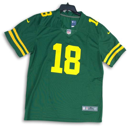 Nike Mens Green Bay Packers Randall Cobb #18 NFL Football Pullover Jersey Sz XL image number 1