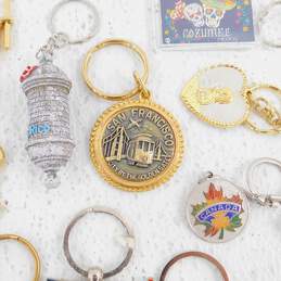 Mixed Lot of Various States Cities and Countries Souvenir Key Chains alternative image
