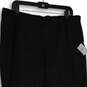NWT Womens Black Flat Front Slash Pocket Pull-On Ankle Pants Size 18 image number 3
