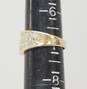 10K Yellow Gold 0.46 CTTW Round Diamond Channel Set Inlay 3 Row Ring 3.3g image number 9