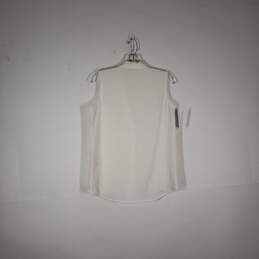 Womens Regular Fit V-Neck Sleeveless Pullover Blouse Top Size Small alternative image