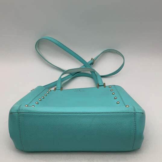 Kate Spade Womens Light Blue Studded Magnetic Detachable Strap Crossbody Purse image number 1