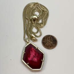 Designer Kendra Scott Pink Azalea Illusion Stone Chain Pendant Necklace alternative image