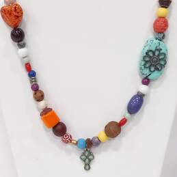 4pc Assorted Multicolored Bead Costume Jewelry Bundle alternative image