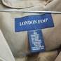 London Fog vintage tan green khaki field jacket removable liner L image number 4