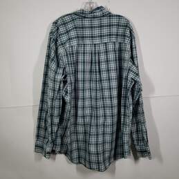 Mens Plaid Regular Fit Collared Long Sleeve Chest Pocket Button-Up Shirt Sz XXL alternative image