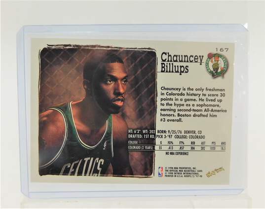 1997-98 Chauncey Billups NBA Hoops Rookie Boston Celtics image number 2