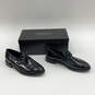 NIB Mens Tuscany 96136 Black Leather Almond Toe Loafer Dress Shoes Size 11D image number 1