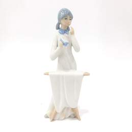 Vintage Casades Porcelain Girl with Ironing Board Figurine Made In Spain