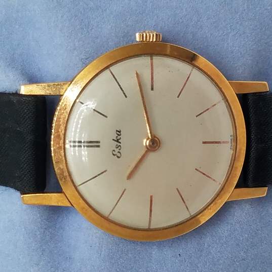 Eska 6 20 Micron Gold Plated 25mm Vintage Watch image number 1