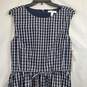 1901 Women Navy Check Dress Sz 8 NWT image number 8