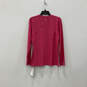 NWT Womens Pink Long Sleeve Crew Neck Activewear Pullover T-Shirt Size XL image number 2