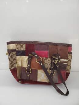 Coach Legacy Limited Edition Holiday Patchwork Leather Tote Bag Used