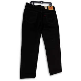 NWT Womens Black 550 Denim Dark Wash Pockets Straight Leg Jeans Size 36/32 alternative image