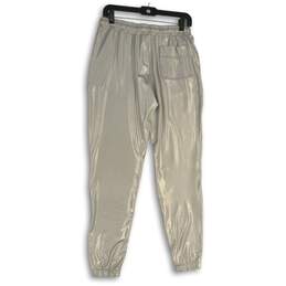 NWT Ralph Lauren Womens Silver Drawstring Elastic Waist Jogger Pants Size Small alternative image