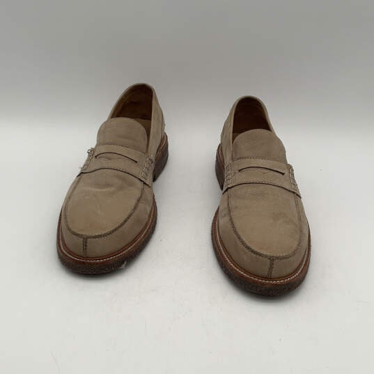 Mens Landry Brown Leather Round Toe Slip-On Penny Loafers Shoes Size 9 M image number 2