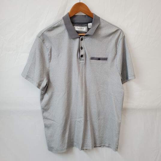 MENS ENGLISH LAUNDRY GREY POLO TEE image number 1