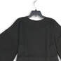 NWT Womens Black Short Sleeve Crew Neck Tie Waist Pullover Wrap Dress Sz 22 image number 4