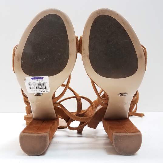 Tony Bianco Kappa Tan Suede Lace Up Sandals Womens 6.5 image number 5