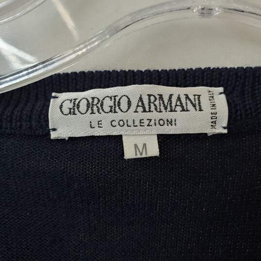 Giorgio Armani Sweater Vest Pure New Wool Size M image number 4