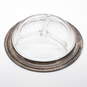 Wallace Sterling Silver Trim Divided Glass Bowl image number 2