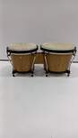 Brown & Tan Traditional Bongo Drums image number 4