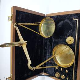 Vintage Brass Jeweler's Scales alternative image
