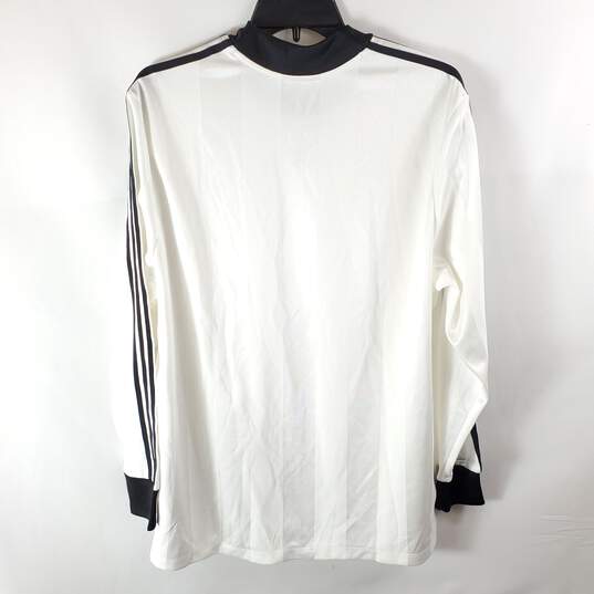 Adidas Men White Long Sleeve Tee Shirt L NWT image number 5