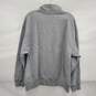 NWT Abercrombie & Fitch MN's Heathered Grey Soft Cotton Fleece Half Zip Sweat Shirt Size M image number 2