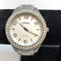 Designer Fossil AM-4248 Silver-Tone Stainless Steel Analog Wristwatch image number 1