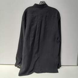 Tommy Bahama Men's Black Silk LS Button Up Shirt Size L alternative image