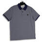 NWT Mens Blue Collared Short Sleeve Regular Fit Polo Shirt Size Large image number 1