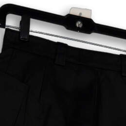 Womens Black Flat Front Regular Fit Pocket Comfort Mini Skirt Size 8