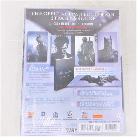 Batman: Arkham Origins Limited Edition Hardcover Strategy Guide Sealed image number 2