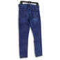 Mens Blue Denim Medium Wash 5-Pocket Design Skinny Leg Jeans Size 31X32 image number 2