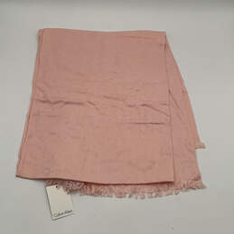 NWT Womens Pink Fringe Multipurpose Fashionable Rectangle Scarf One Size alternative image