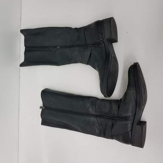 Enzo Angiolini Black Leather Knee High boots Size 9M image number 2