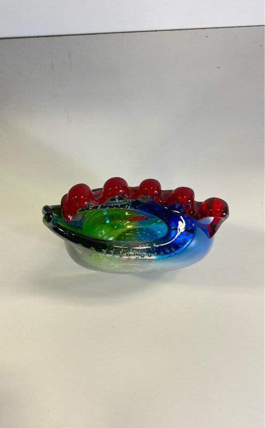 Murano Picasso inspired Style Face Vase Art Glass image number 5
