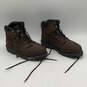Mens Pit Boss 6 Brown Leather Round Toe Lace Up Work Boots Size 9 image number 2