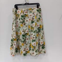 Women’s Premise Floral Print Swing Skirt Sz 10 NWT