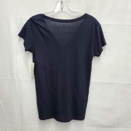 NWT Vince WM's Dark Blue V-Neck T-Shirt Blouse Size SM alternative image