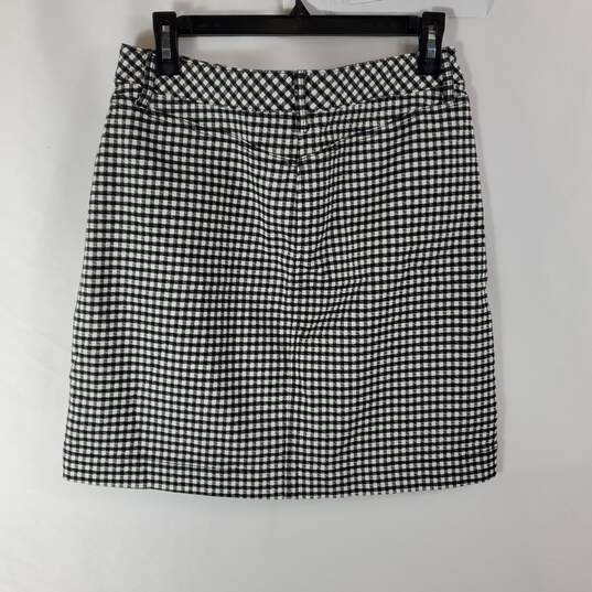 Talbots Women Black Plaid Skirt SZ 6P (WT) image number 5