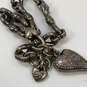 Designer Brighton Silver-Tone Chain Lobster Clasp Heart Charm Bracelet image number 4