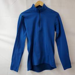 ArcTeryx Blue 1/4 Zip LS Pullover Shirt Men's M