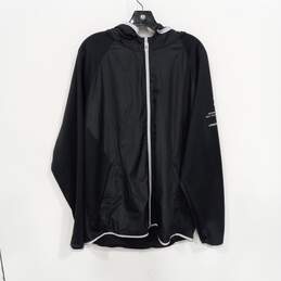 Under Armour Men's Black Coldgear Full Zip Hooded Activewear Jacket Size XXL