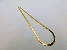 14K Gold Wide Herringbone Chain Necklace 9.0g alternative image