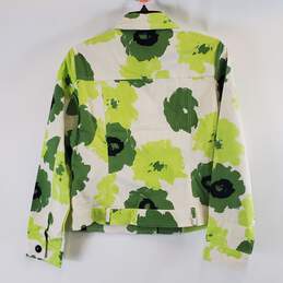 Berek Women Green Abstract Floral Jacket S NWT alternative image