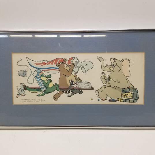 Framed & Matted Lithograph - Toothpaste Task Force by Robert Marble image number 2